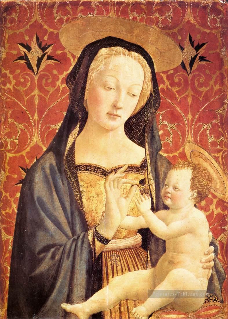 Vierge à l’Enfant 1435 Renaissance Domenico Veneziano Peintures à l'huile